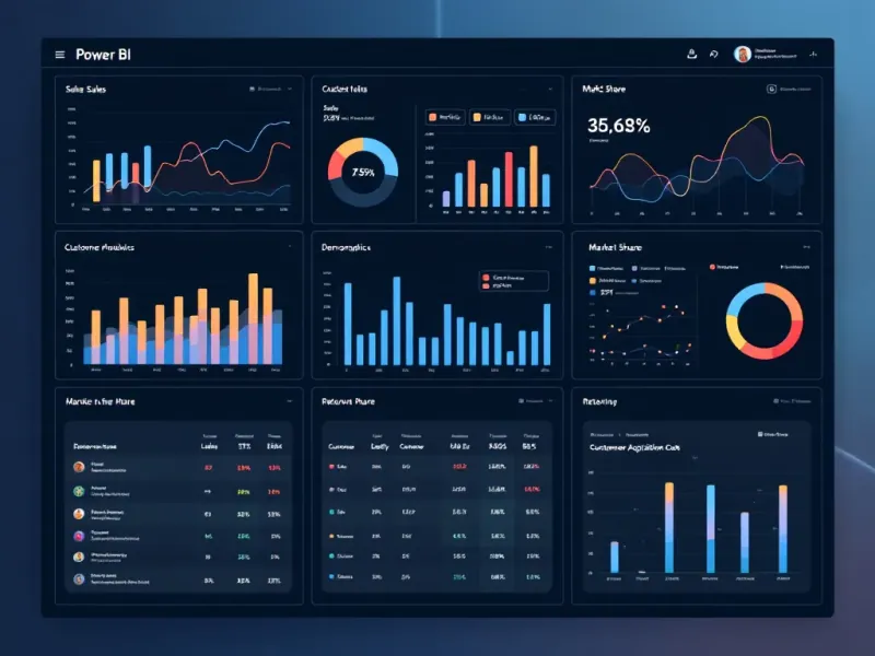 Dashboard Power BI con KPIs y visualizaciones